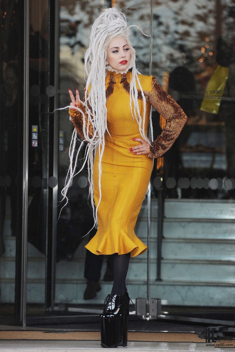 微街拍 明星街拍 lady gaga