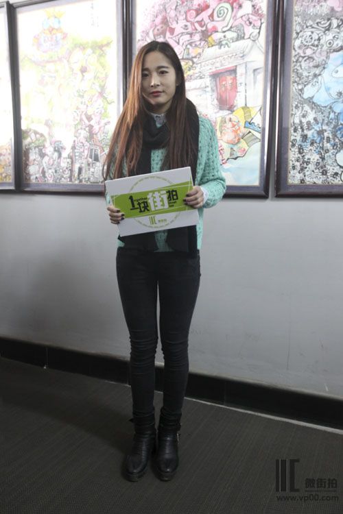 一块街拍 朱盈盈