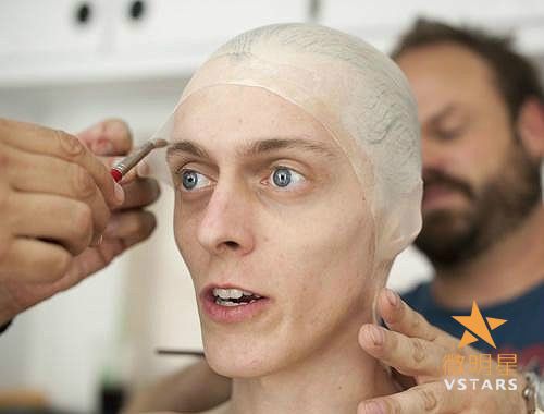 微明星网 丧尸 化妆 重口味 对比照