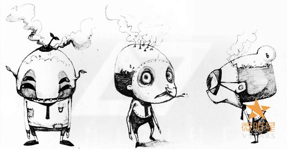 微明星网 动画短片 水脑袋 周坚锐 童年