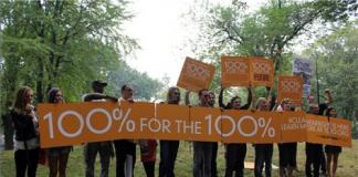 莱昂纳多领衔众星参与游行 “绿巨人”同行 呼吁重视环保