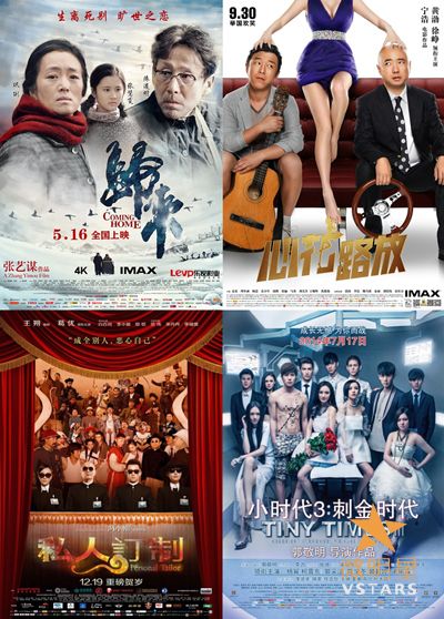 微明星网 A股影视公司 2014年业绩 华谊 光线 华策