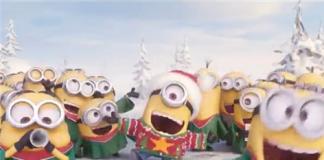 那群小黄人又来啦——小黄人集体唱圣诞颂歌，送来节日问