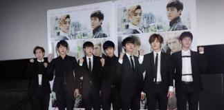 INFINITE成员们帅气西装亮相电影试映会