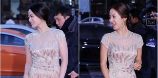 第35届韩国电影青龙奖红毯 影后千禹熙撞衫赵茹珍