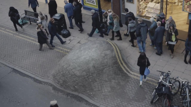 癌症公益,公益广告,英国街头